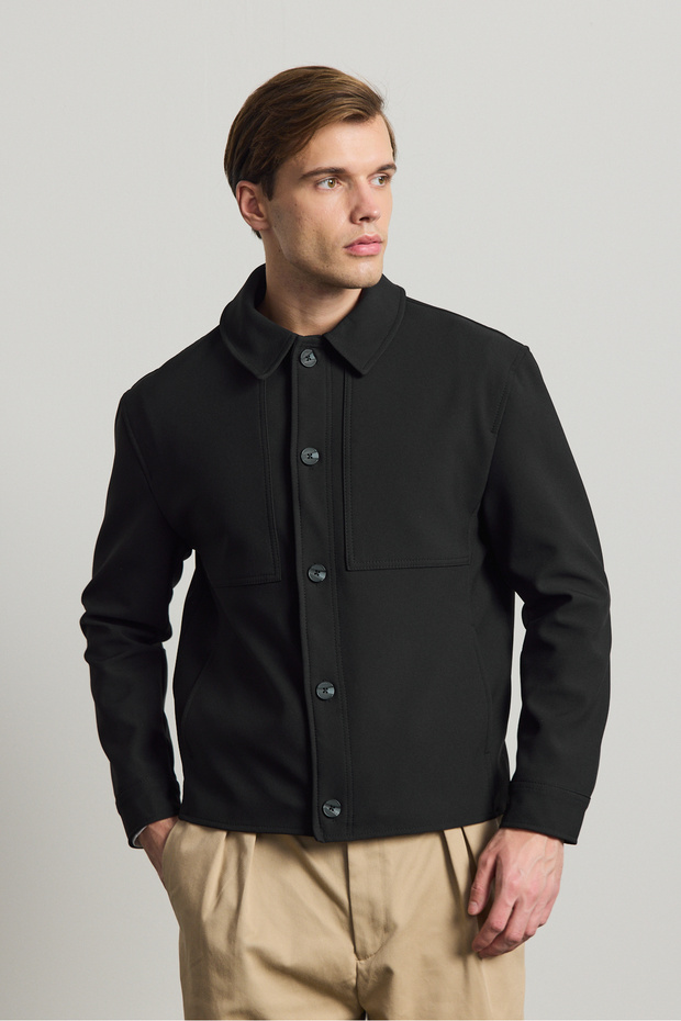 Men's Soft Textured Jacket - 1