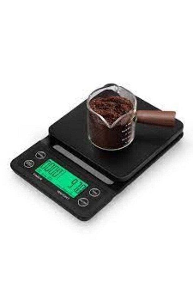 Digital Coffee Scale with Built-in Timer, High Precision 0.1g Sensors, Multi-Unit Measurement, Tare