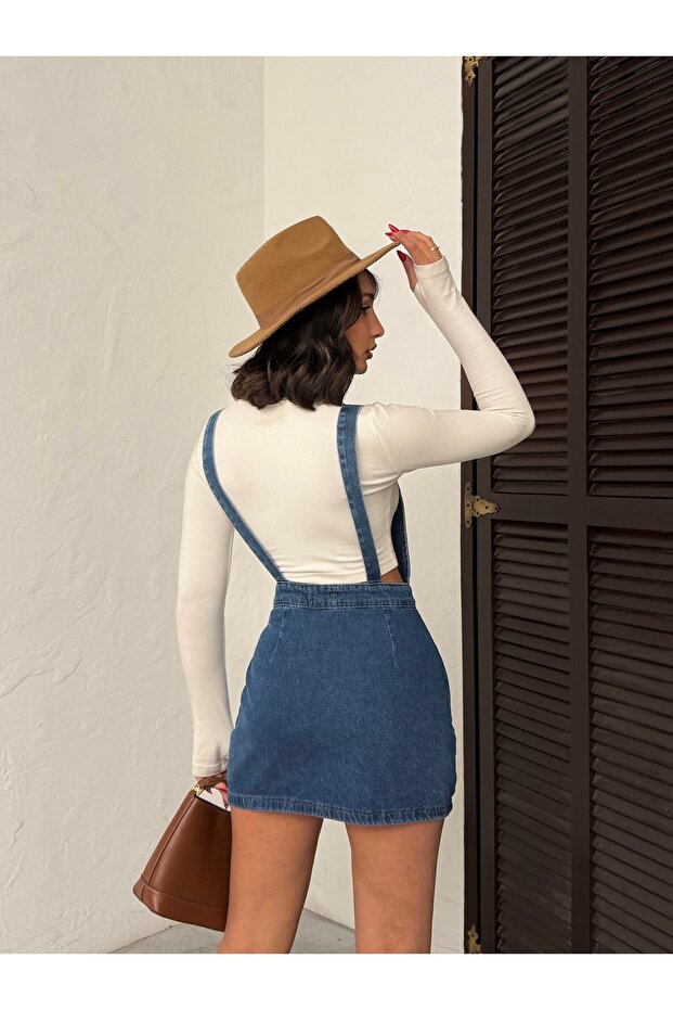 ÖN DÜĞMELİ ETEKLİ ASKILI BAHÇIVAN - 5