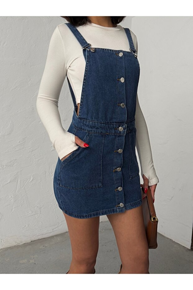 ÖN DÜĞMELİ ETEKLİ ASKILI BAHÇIVAN - 7