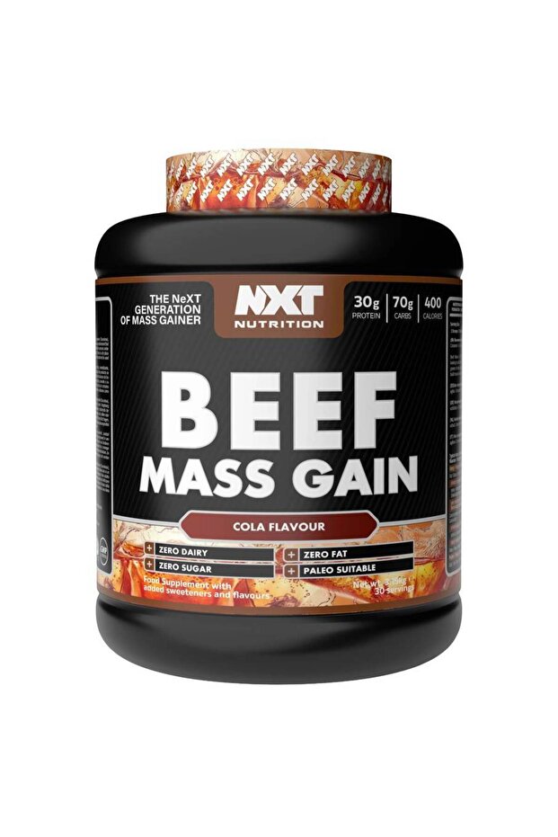نكست نيوتريشن - بيف ماس جينر (3.15 كجم) - Beef Mass Gain - كولا