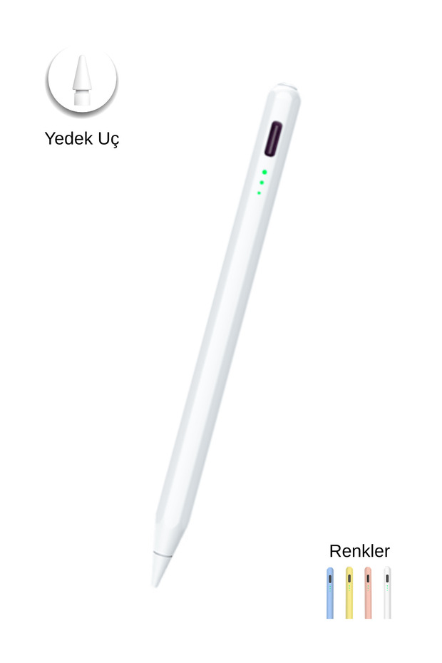 iPad Compatible Children's Active Touch Tablet Pen with Tilt Sensitivity and Palm Rejection