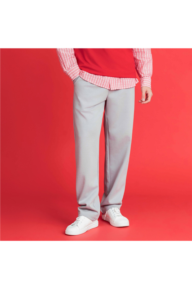 Men’s Regular Straight Interlock Jogger with Elastic Waist