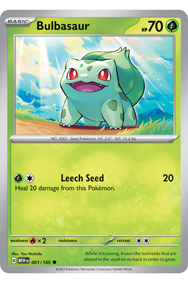 Bulbasaur 1/165 Common Licensed Game Card (Sv151)