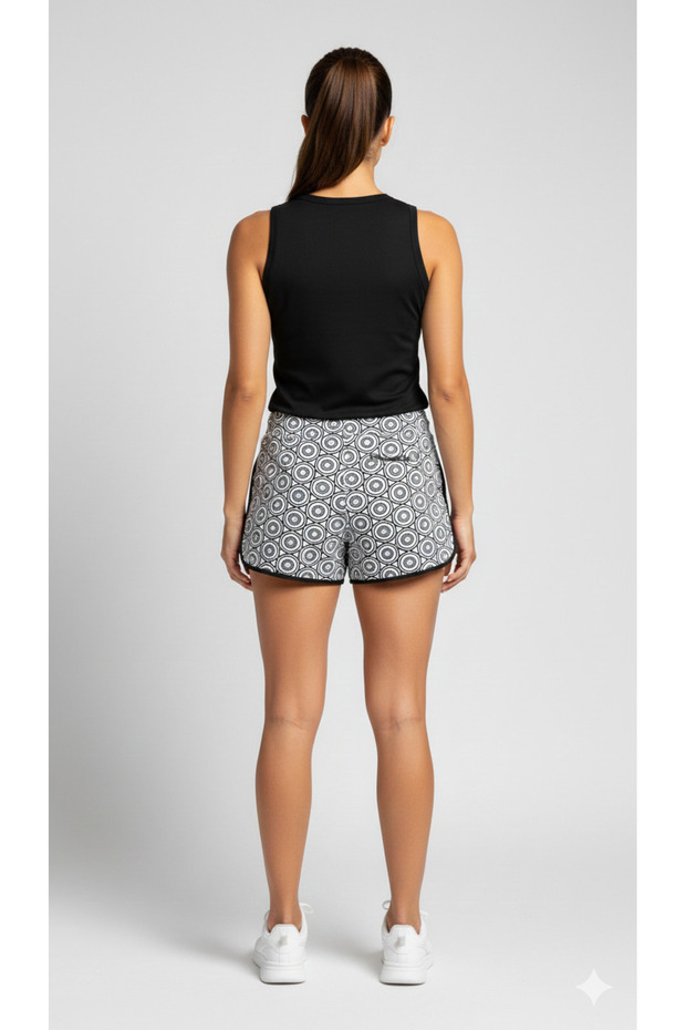 Desenli Kadın Deniz Şortu - 2