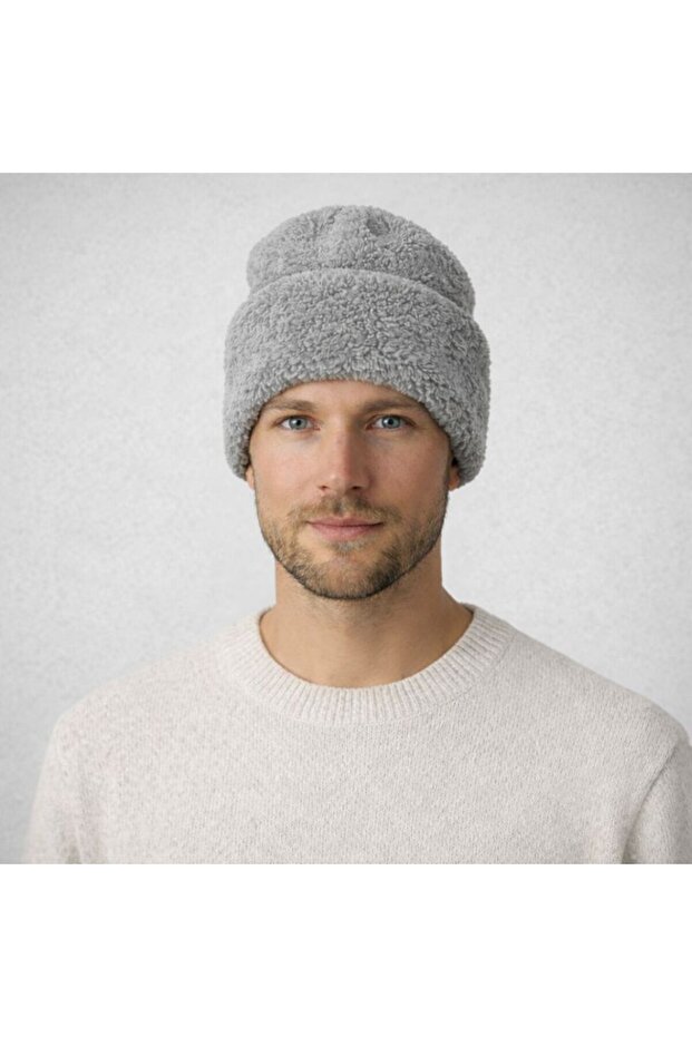 Men's Beret Winter Plush Welsoft Fabric Warm, Cold-Proof