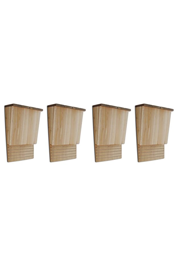 Bat Houses 4 pcs 22x12x34 cm Wood