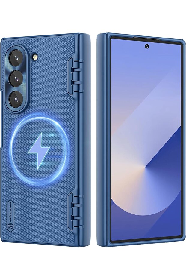 Case for Samsung Galaxy Z Fold 6 Magnetic Case with Screen Protector, Compatible with MagSafe Cover