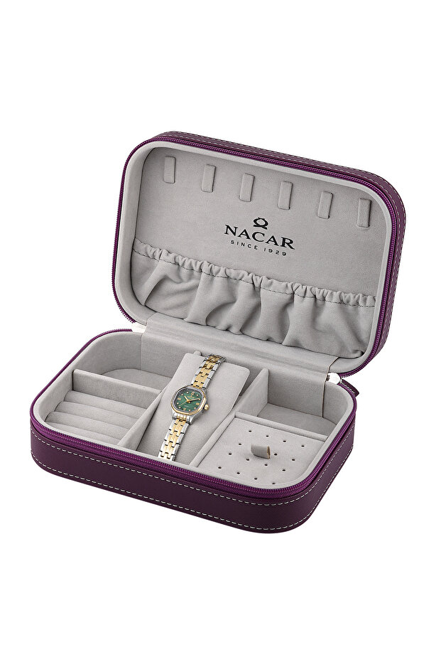 Sapphire Glass Silver - Gold Women's Watch | With Special Box | Nc34-39B840-Cnms