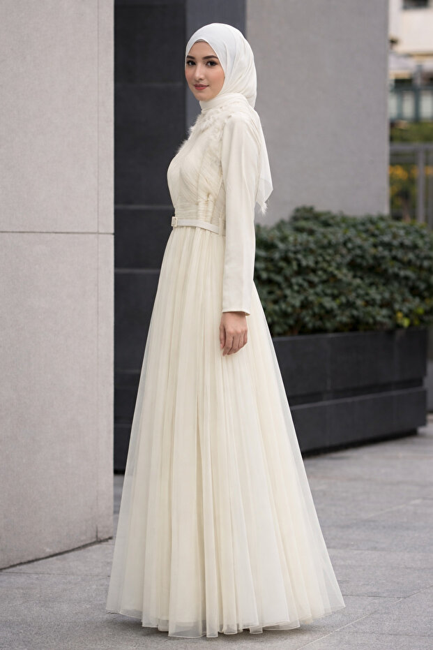 Rochie de seara din tul  - 3