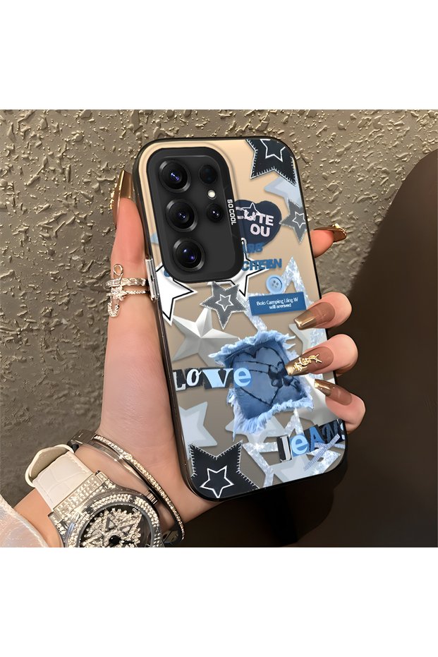 Samsung Galaxy A50/A50S/A30S Compatible American Retro Collage Style Patterned Anti-Shock Protection