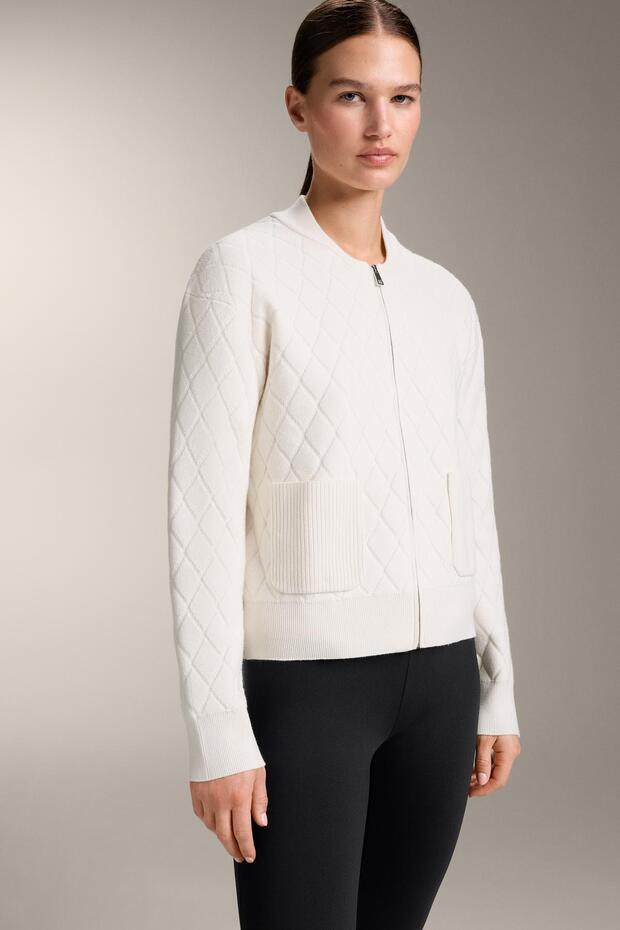 Kapitone örgü ceket - 4