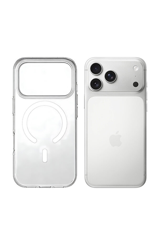 iPhone 17 Pro Clear MagSafe Case, Slim Transparent Cover, Shockproof Camera Guard