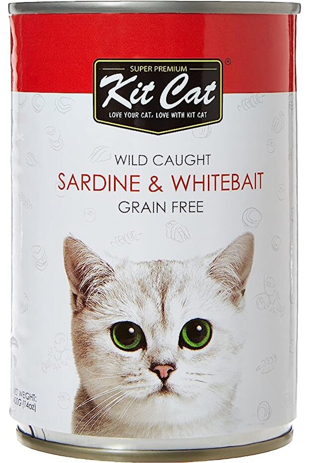 Wild Sardine with Whitebait Canned Cat Food 400gm