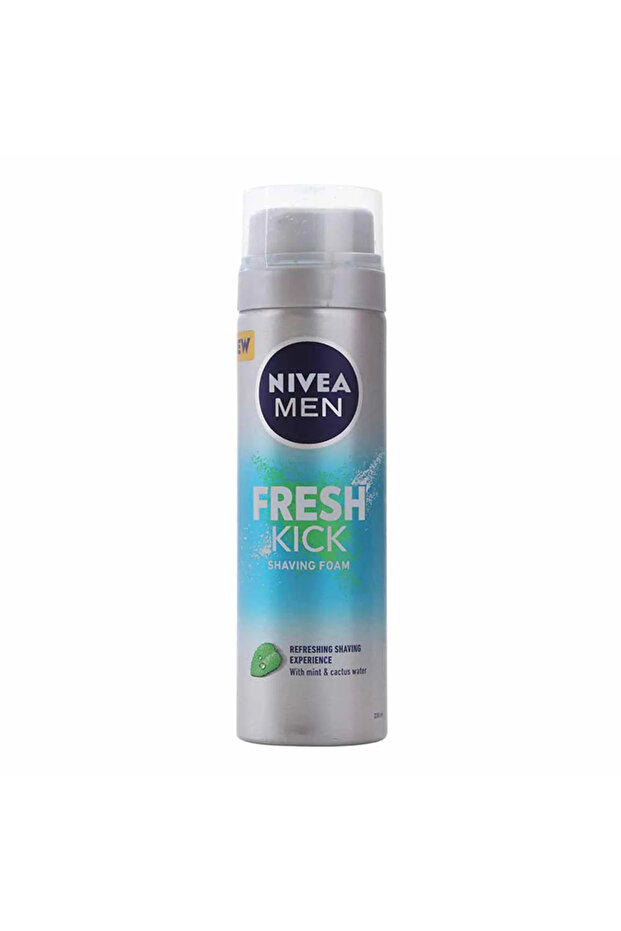 Men Fresh Kick Shaving Foam with Mint and Cactus Water for Men- 200ml