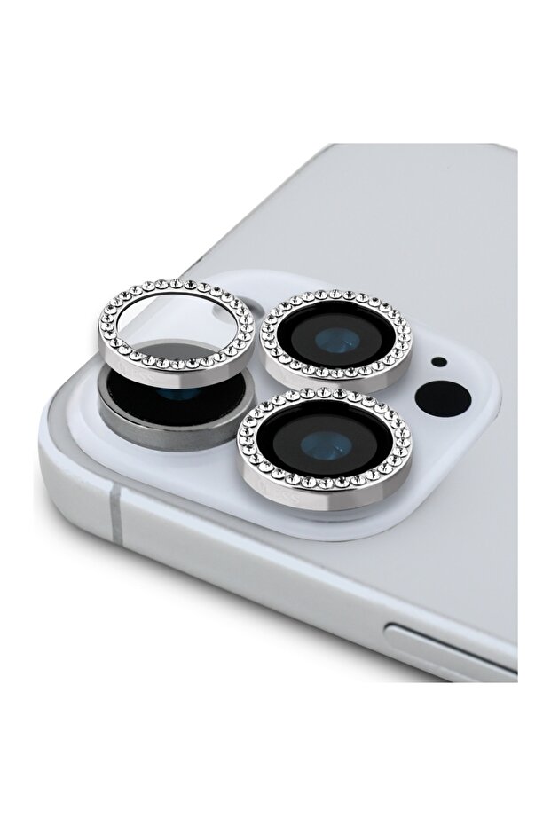 BP Rhinestone 2in1 Screen & Camera Protector for iPhone 16 Pro Max - 3