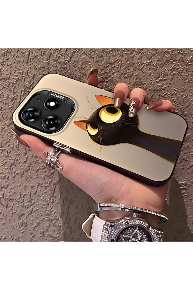 حافظة من السيليكون النحيف المقاوم للصدمات بنمط القطط اللطيفة المتوافقة مع هاتف Tecno Spark 10 Pro - 2