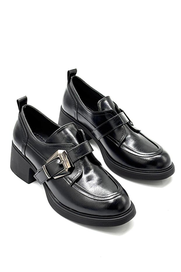 Thick Heeled Casual Women's Shoes Black