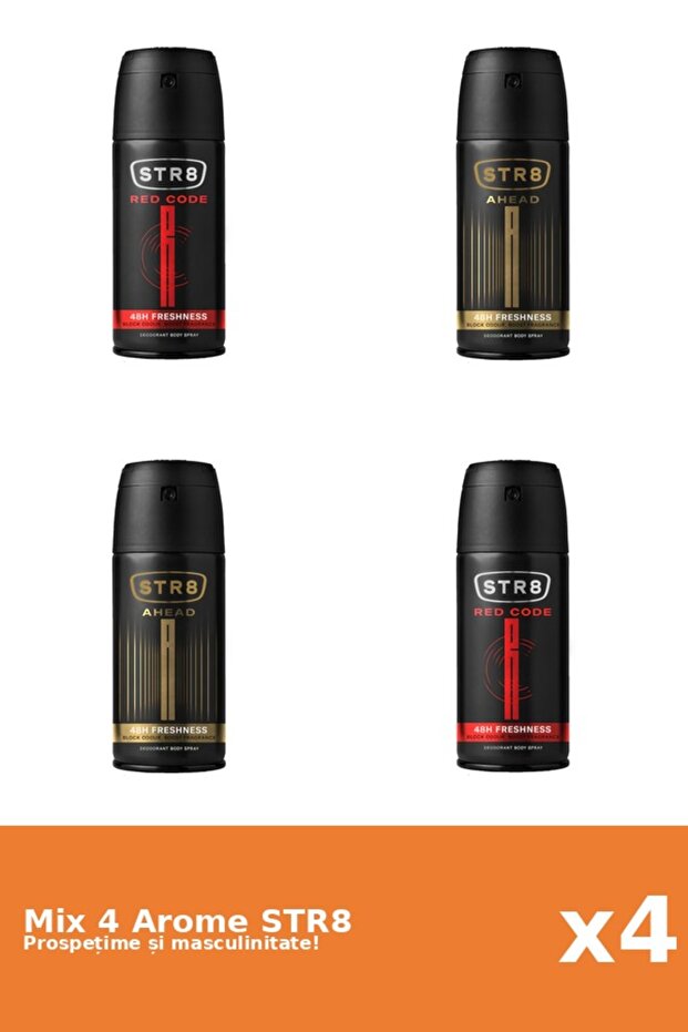 Set 4 Mix STR8: 2x Ahead, 2x Red Code - 1
