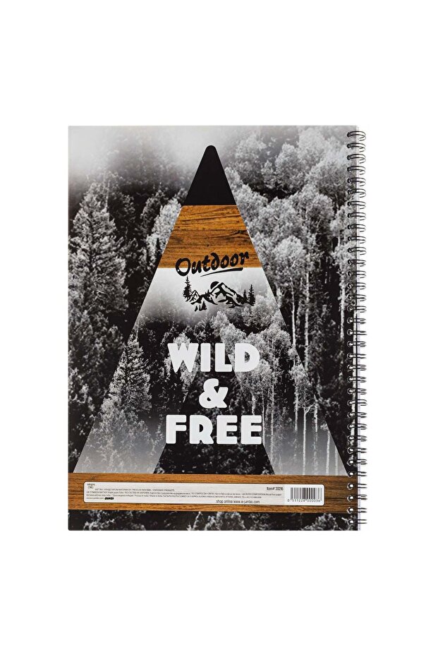 Caiet A4 Matematica Nature cu 2 Subiecte & Spirala - 64F - 2