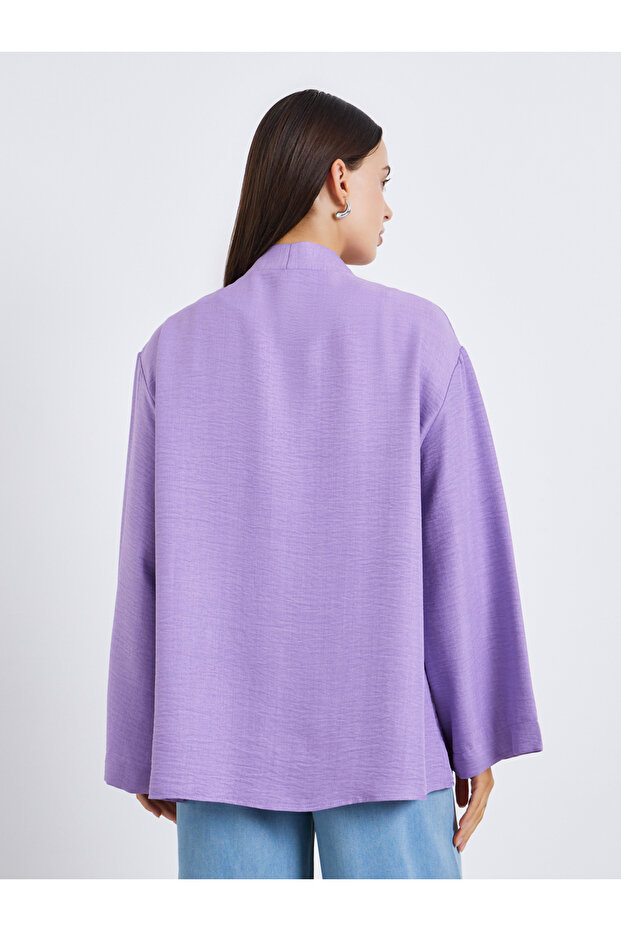 كيمونو نسائي سادة مفتوح من الأمام - 4