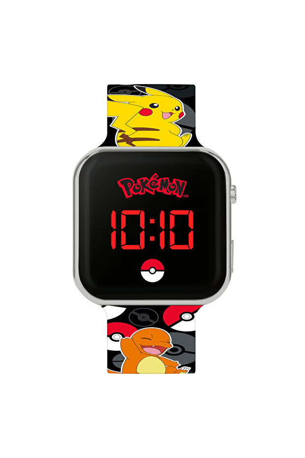 Pokémon Black LED Watch with Printed Character Strap