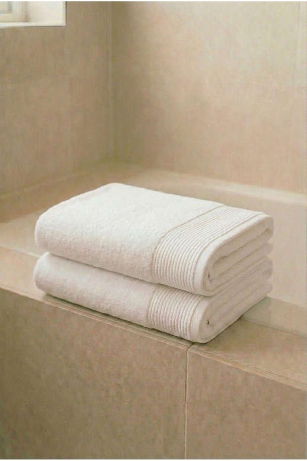 -Defoludur- 2-Piece Bath Towel Set for Women and Men 85X150 cm 100% Cotton