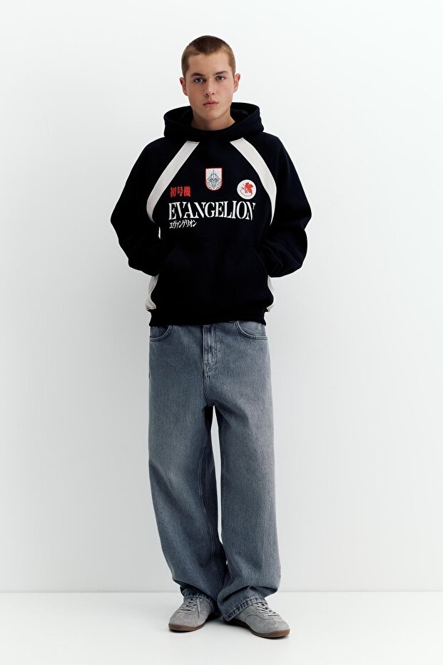 Evangelion kapüşonlu sweatshirt - 2