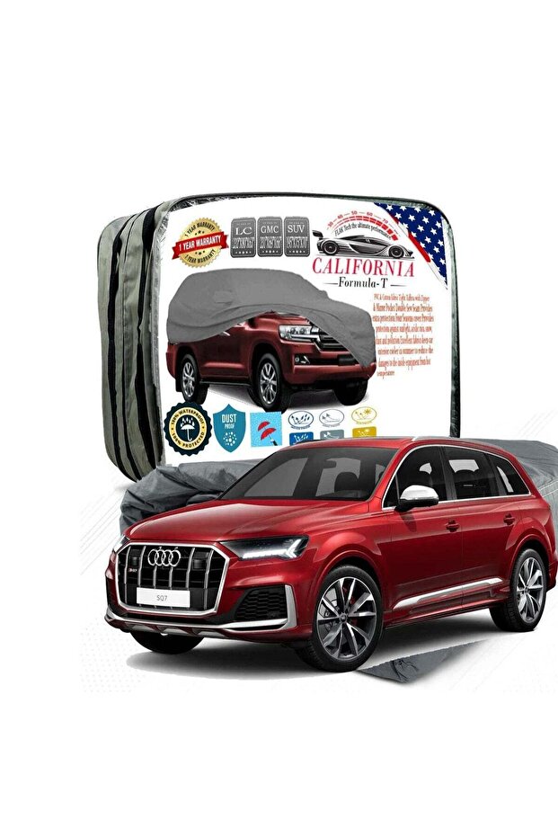 California Car body Cover Windproof Scratch Resistant Cover with Working Gloves Audi SQ7