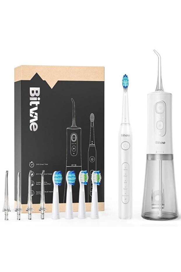 C2 D2 Oral Care Set, Electric Toothbrush & Water Flosser for Gum Care