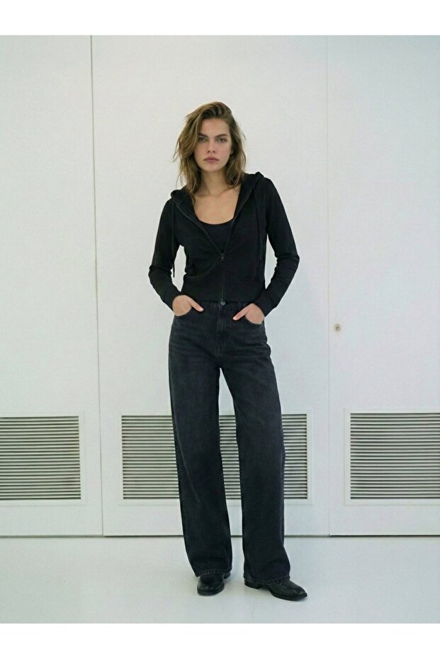 Siyah Sweatshırt - 1