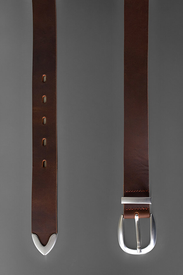 Eskitme Kovboy %100 Deri Kemer - 2