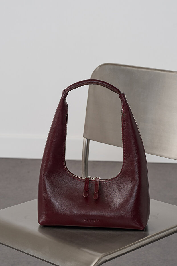 %100 Deri Hobo Çanta - 1