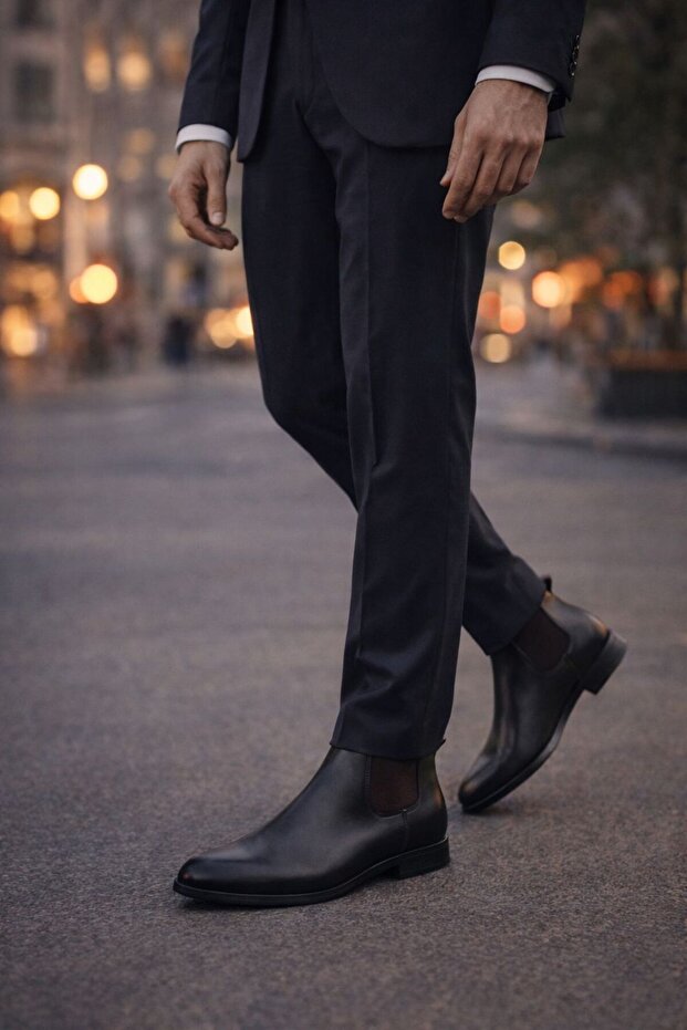 ERKEK CHELSEA DERİ BOT - 2