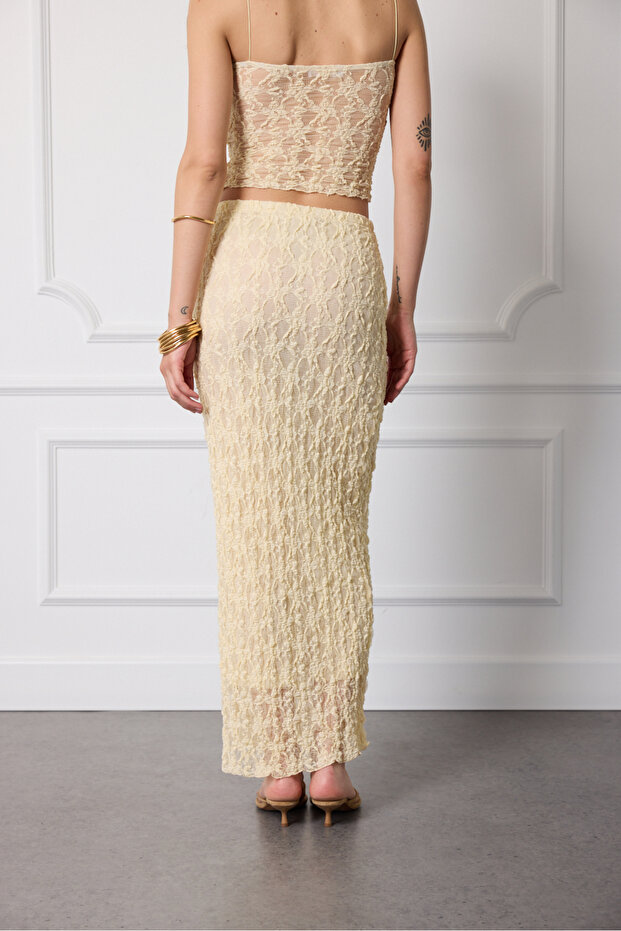 Uzun Dantel Etek - 4