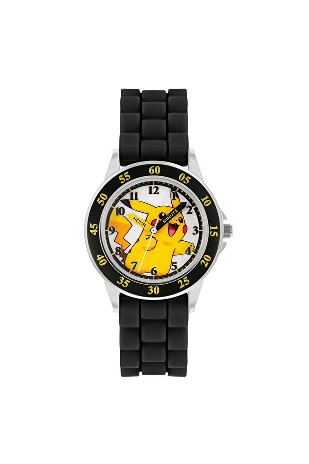 Pokémon Black Silicone Strap Time Teacher Watch