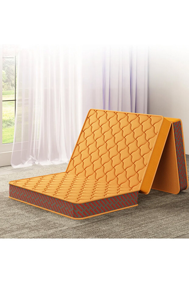 Aaram , Tri-Fold, Travel Mattress, Single Size, 190x90x10 cm