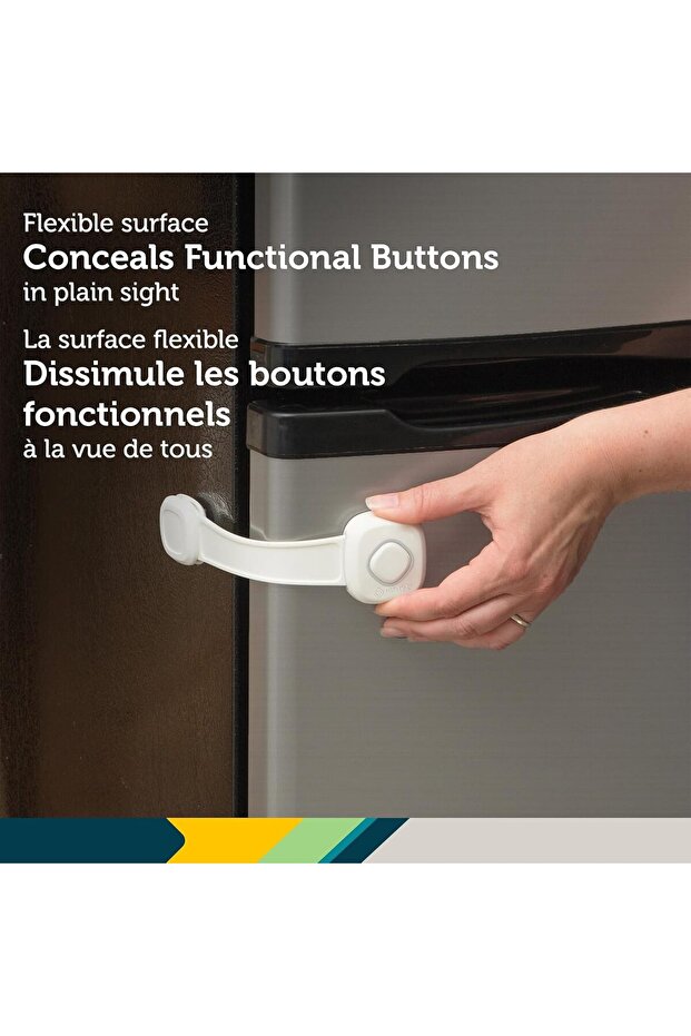 قفل متعدد الاستخدامات من OutSmart، أبيض - 4