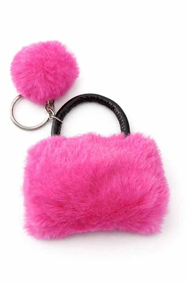 Pink Feather Keychain | Gift Option: Stylish Design Bag Ornament