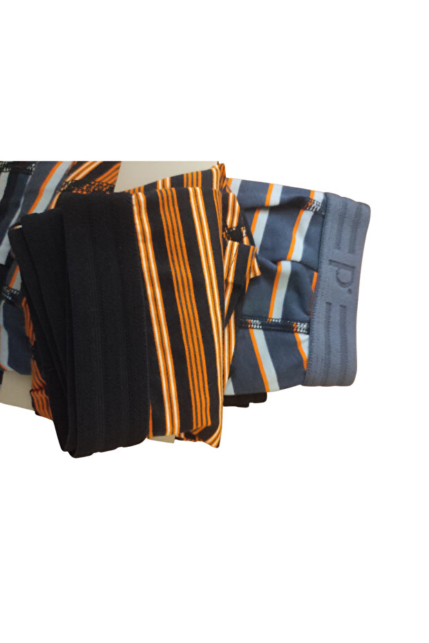 MIX STRIPE 3'LU BOXER - 2