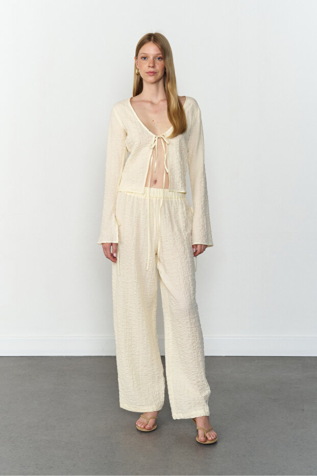 Bağlama Detaylı Bluz - 2