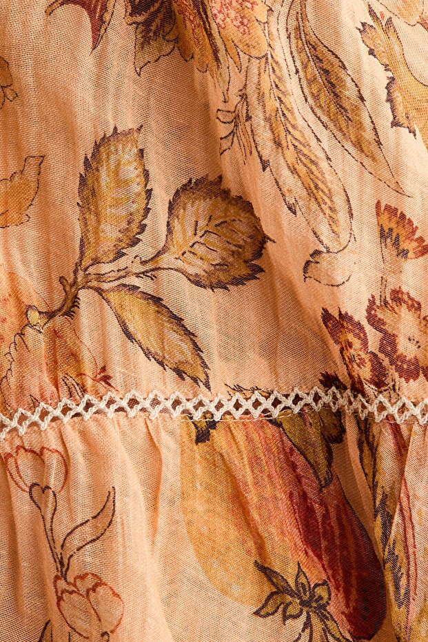 Katlı Bandeau Elbise - 6