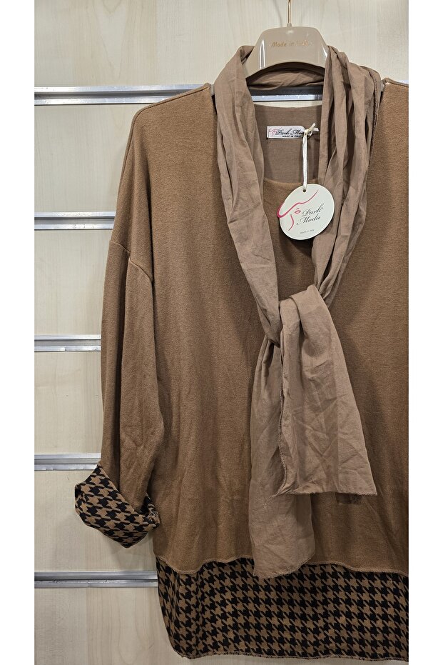 Bluză cu eșarfă - 2