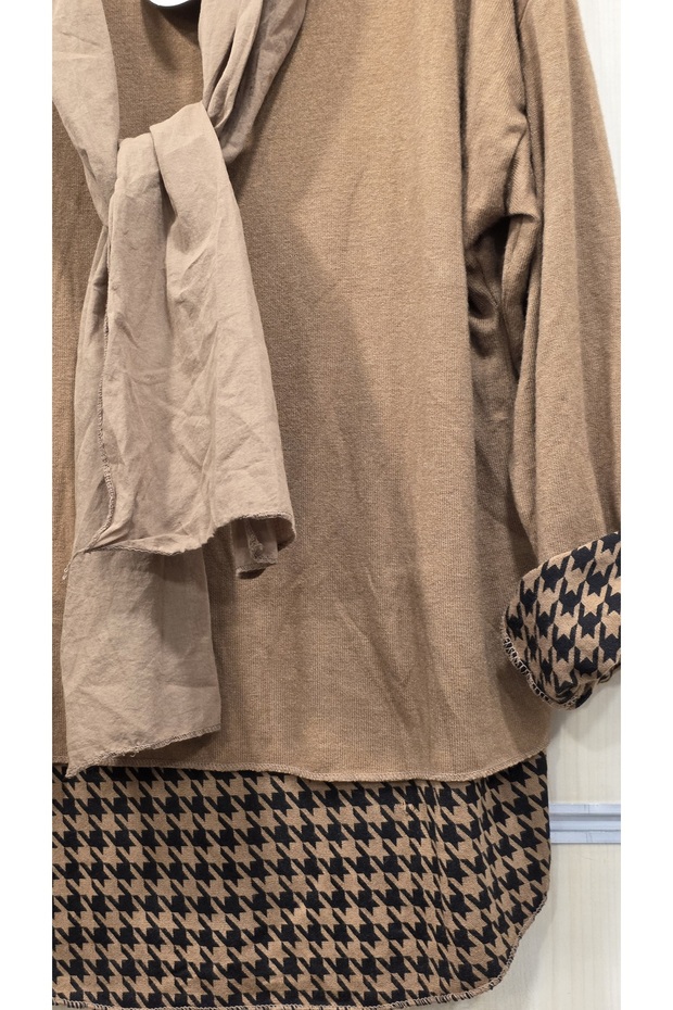 Bluză cu eșarfă - 4