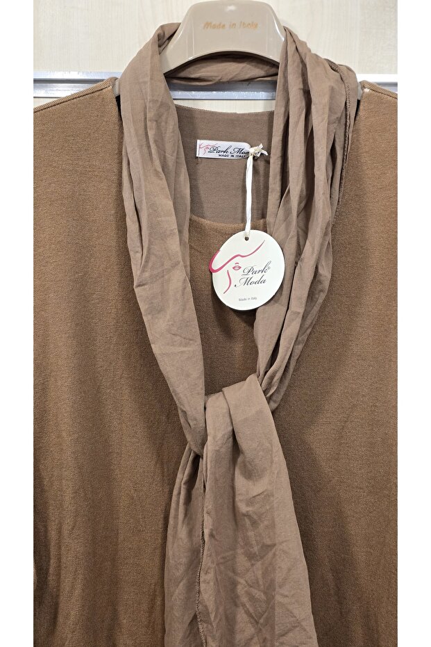 Bluză cu eșarfă - 3