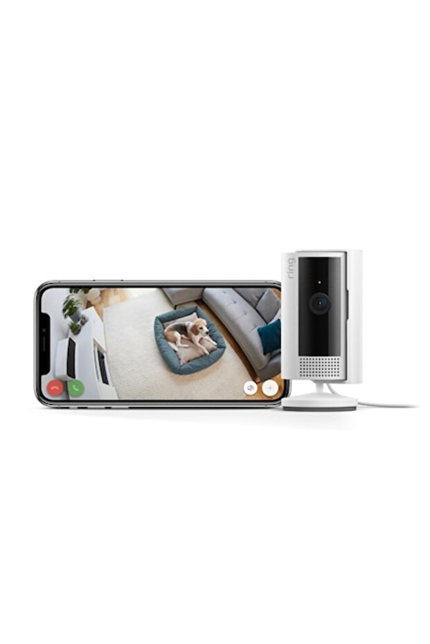 IP Camera, 4K, with Microphone, Wireless, White/Black - 1