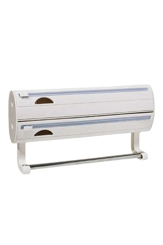 Wall Mounted Multifunction Plastic Film Cutter with Safety Hidden Blade