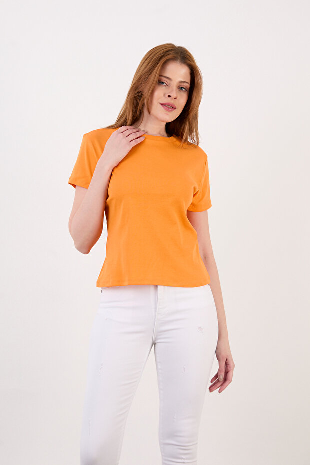 Short Sleeve Basic Bluz - 5