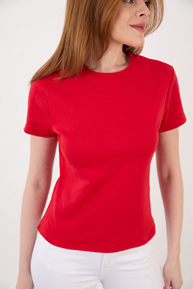 KISA KOL BASIC BLUZ - 1