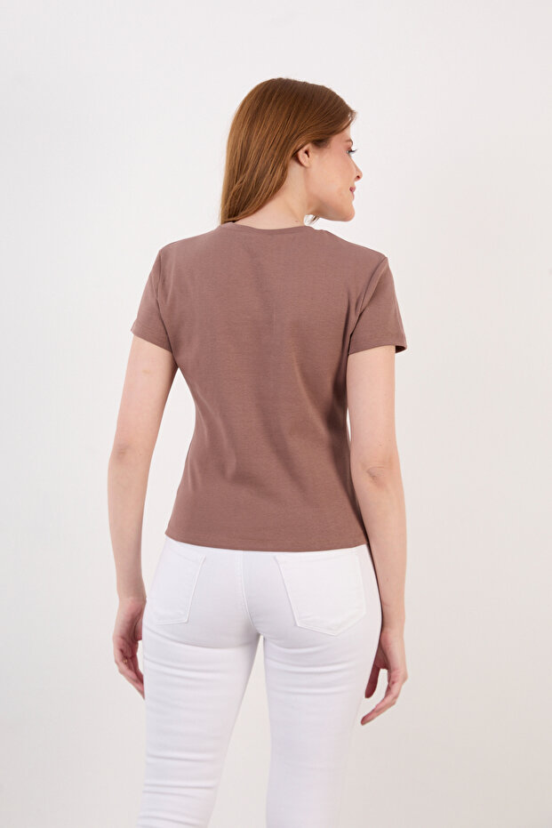 Short Sleeve Basic Bluz - 7